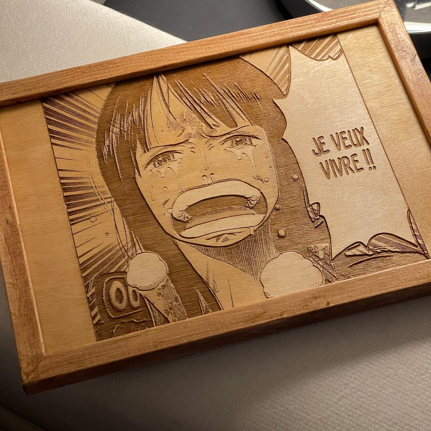 Engraving "I want to live" A5 format