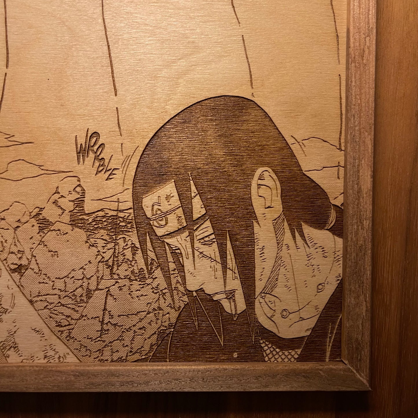 Engraving "Itachi and Sasuke" A4 format