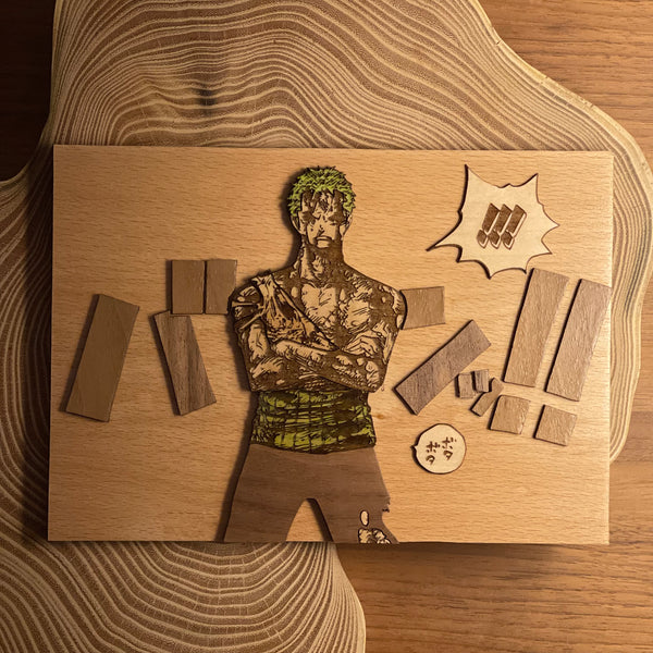 Custom wood layered work