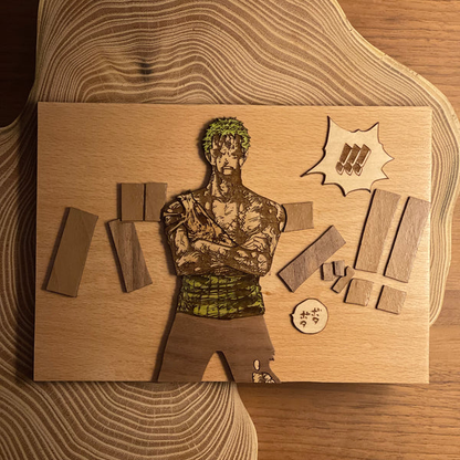 Custom wood layered work